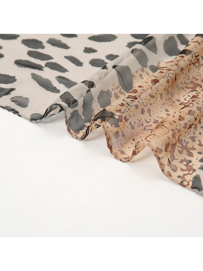 Scarvii - Leopard Fade Print Spring Summer Scarf