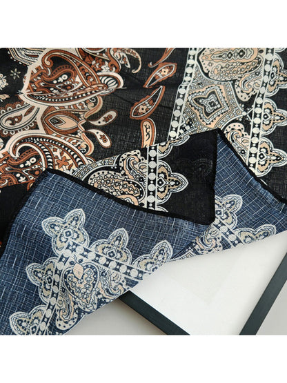 Scarvii Ornate Paisley Square Scarf