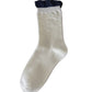 Rufia - White Mid-calf Socks with Various Patterns – 7 Options