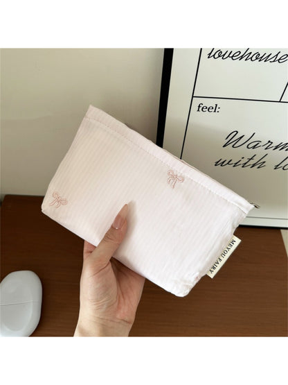 Cosbai Ribbed Stripe Makeup Pouch product image