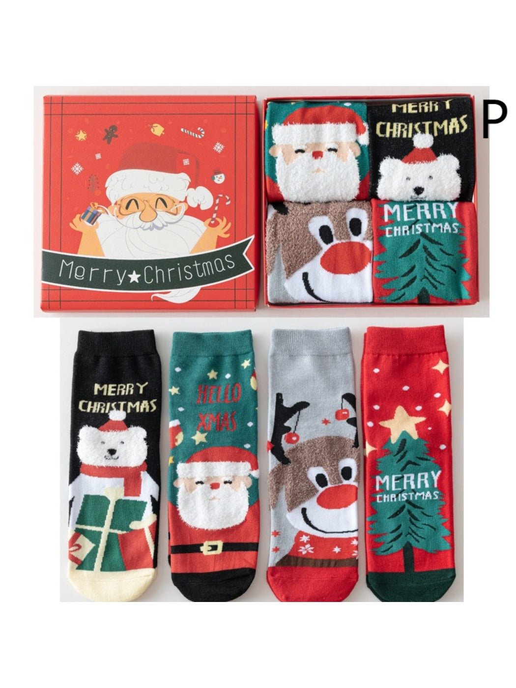 Rufia - Christmas Socks Gift Box Set - Cute & Festive