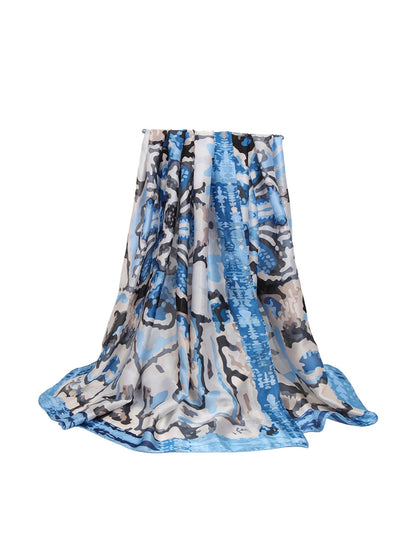 Scarvii - Fashion Watercolor Abstract Motif Scarf