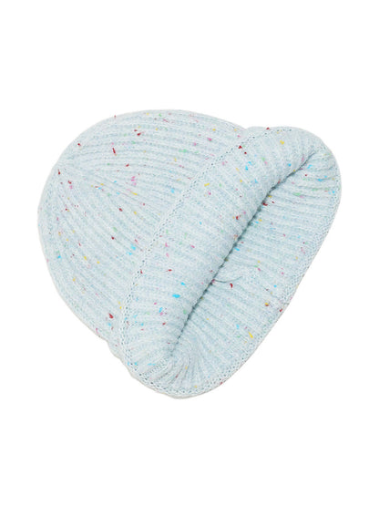 Haila Speckled Ribbed Knit Beanie