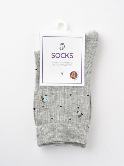Rufia - Retro Floral Mid-calf Socks