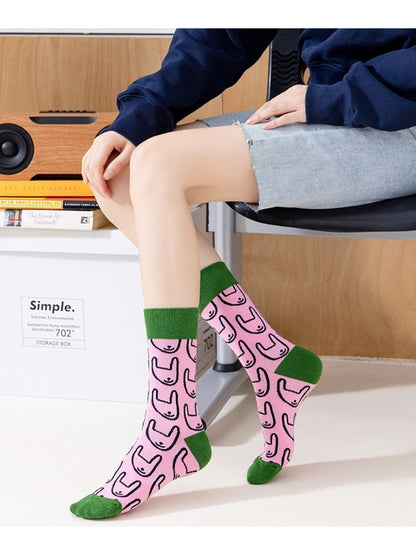 Rufia - Quirky Cartoon Crew Socks