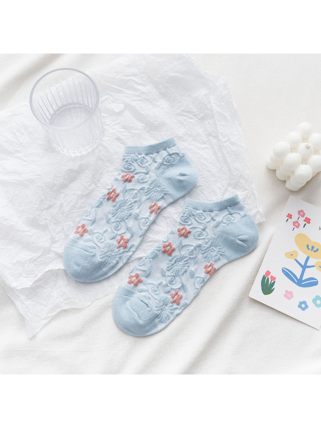 Rufia - Textured Floral Ankle Socks product image 6