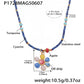 Bauai - Colorful Flat Bead Pendant Necklace - Elegant & Charming