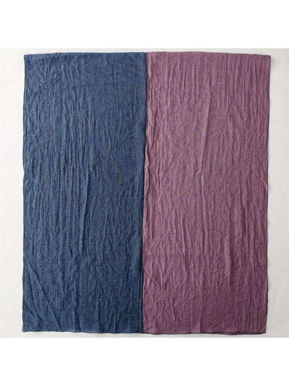 Scarvii - Contrast Panel Soft Drape Everyday Scarf
