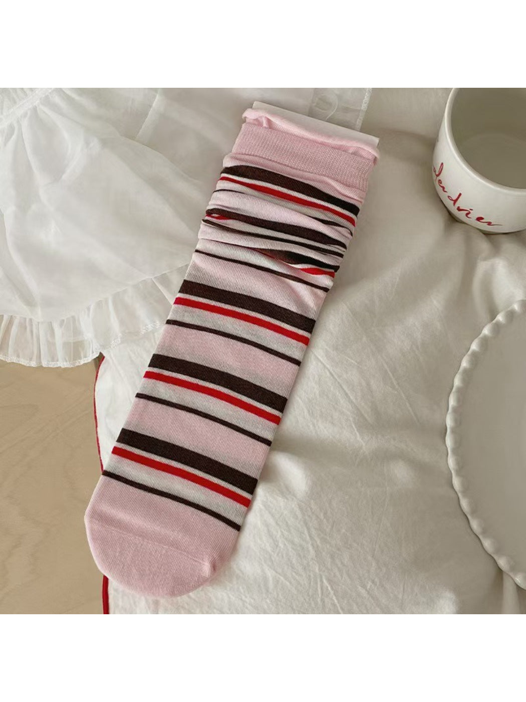 Rufia - Retro Stripe Daily Crew Socks product image 5