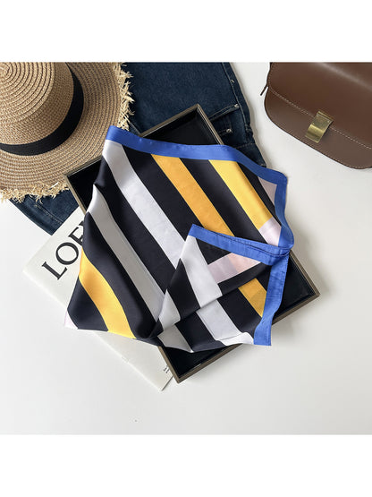 Scarvii - Colorful Stripe Square Scarf