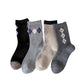 Rufia – Retro Argyle Mid-Calf Socks