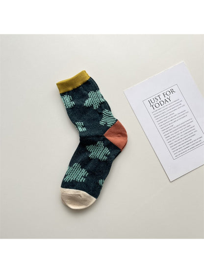 Rufia - Mixed Motif Crew Socks