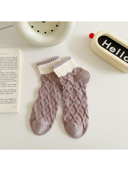 Rufia - Soft Contrast Knit Crew Socks product image 5