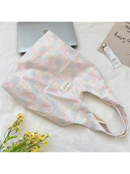 Interior view of Cosbai slouchy tote bag highlighting spacious compartment