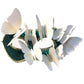 Bauai - Dramatic Delicate Green Butterfly Half-Face Mask