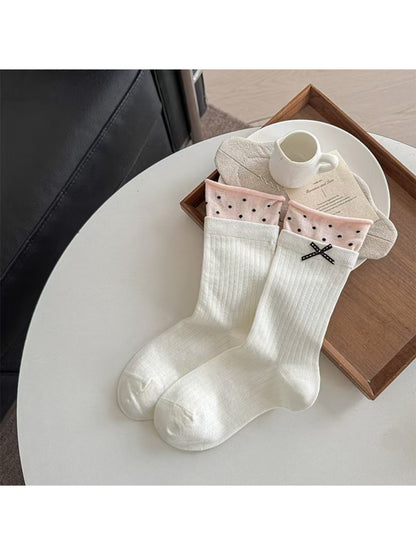 Rufia - Layered Dot Trim Crew Socks product image 3