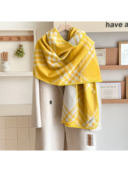 Scarvii - Plaid Reversible Cozy Wrap Scarf