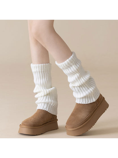 Cozyra - Vertical Ribbed Knit Leg Warmers