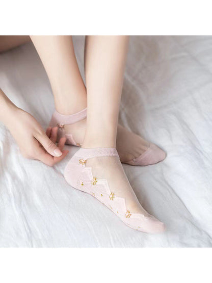 Rufia - Tiny Floral Sheer Ankle Socks product image 2