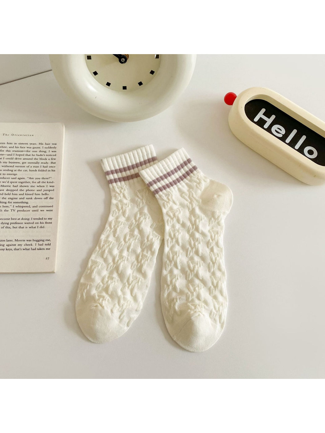 Rufia - Soft Contrast Knit Crew Socks product image 8