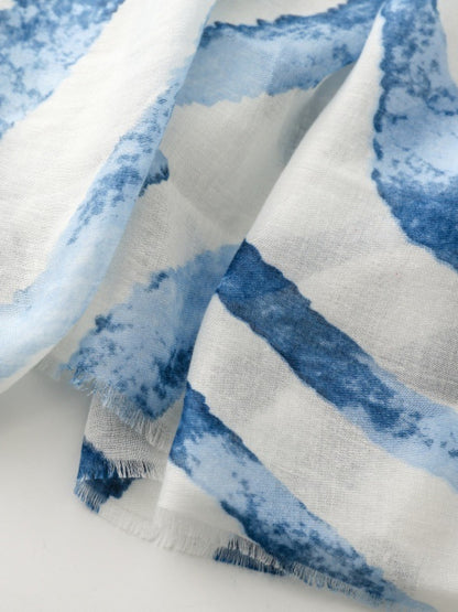Scarvii - Soft Airy Oversized Zebra Stripe Lightweight Scarf
