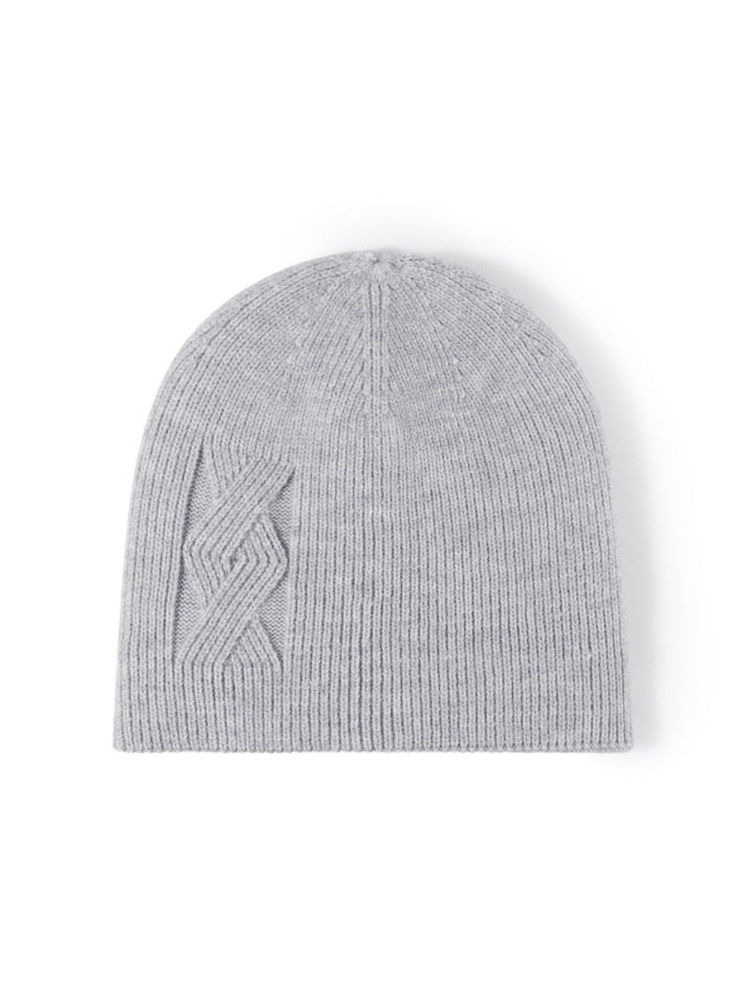 Haila - Tonal Geometric Textured Knit Beanie