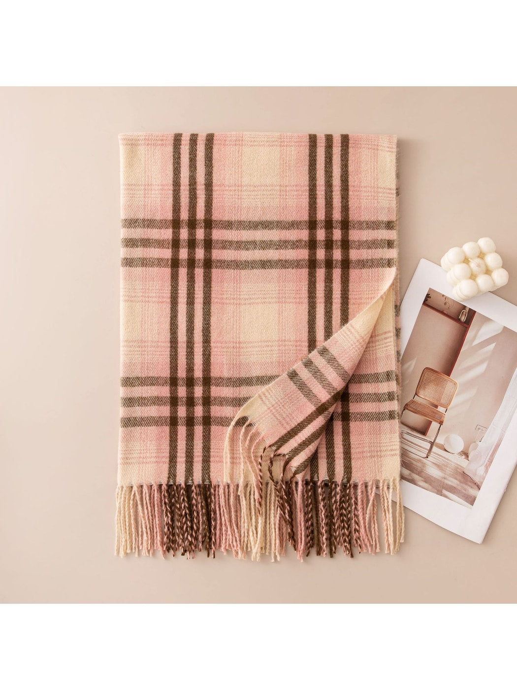 Scarvii - Classic Tartan Tassel Wrap Scarf