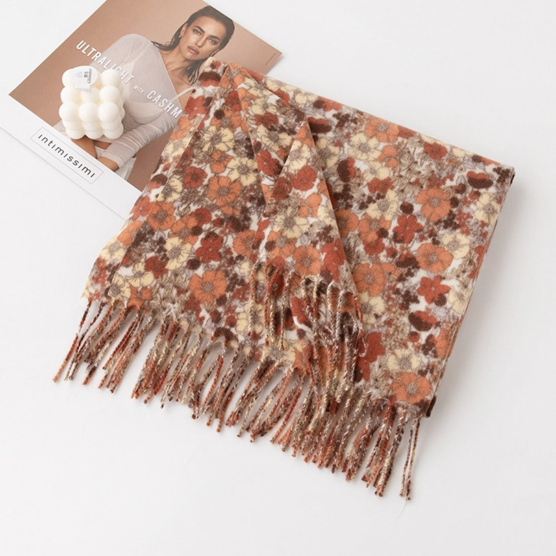 Scarvii - Floral Print Shawl