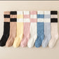Rufia - Colorful Coral Fleece Calf Socks