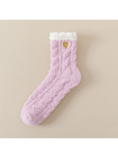Rufia - Soft Pastel Fuzzy Lounge Socks