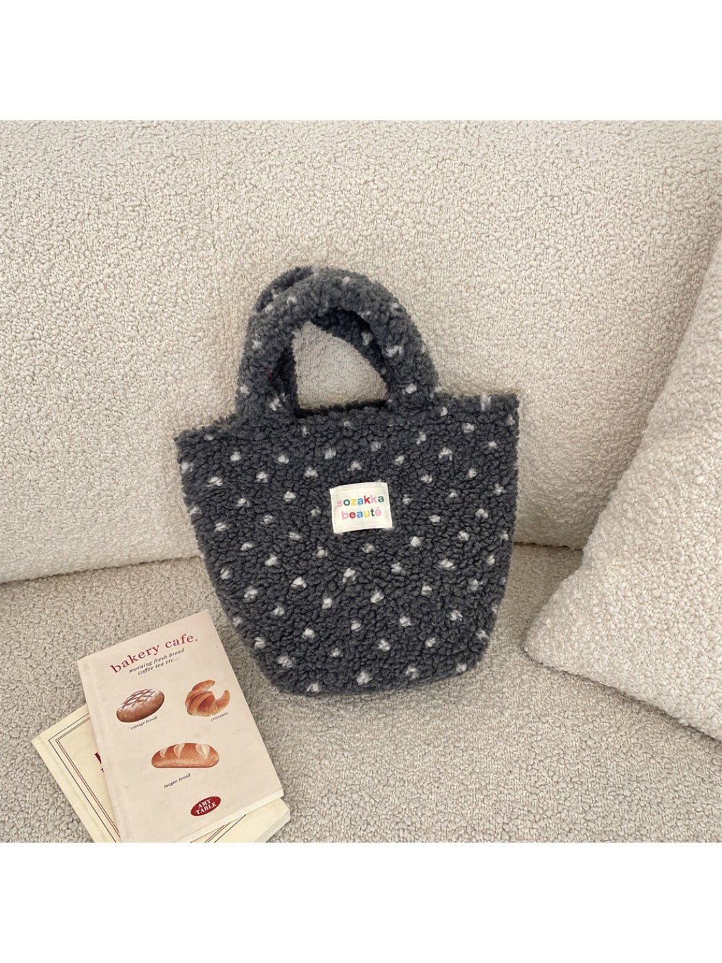 Cosbai - Mini Soft Textured Tote Bag