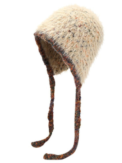Haila – Fuzzy Earflap Winter Knitted Beanie