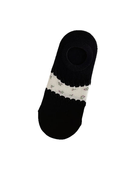 Rufia - Sweet Floral Patchwork Low Ankle Socks