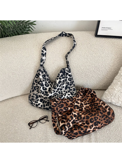 Cosbai - Leopard Print Shoulder Bag
