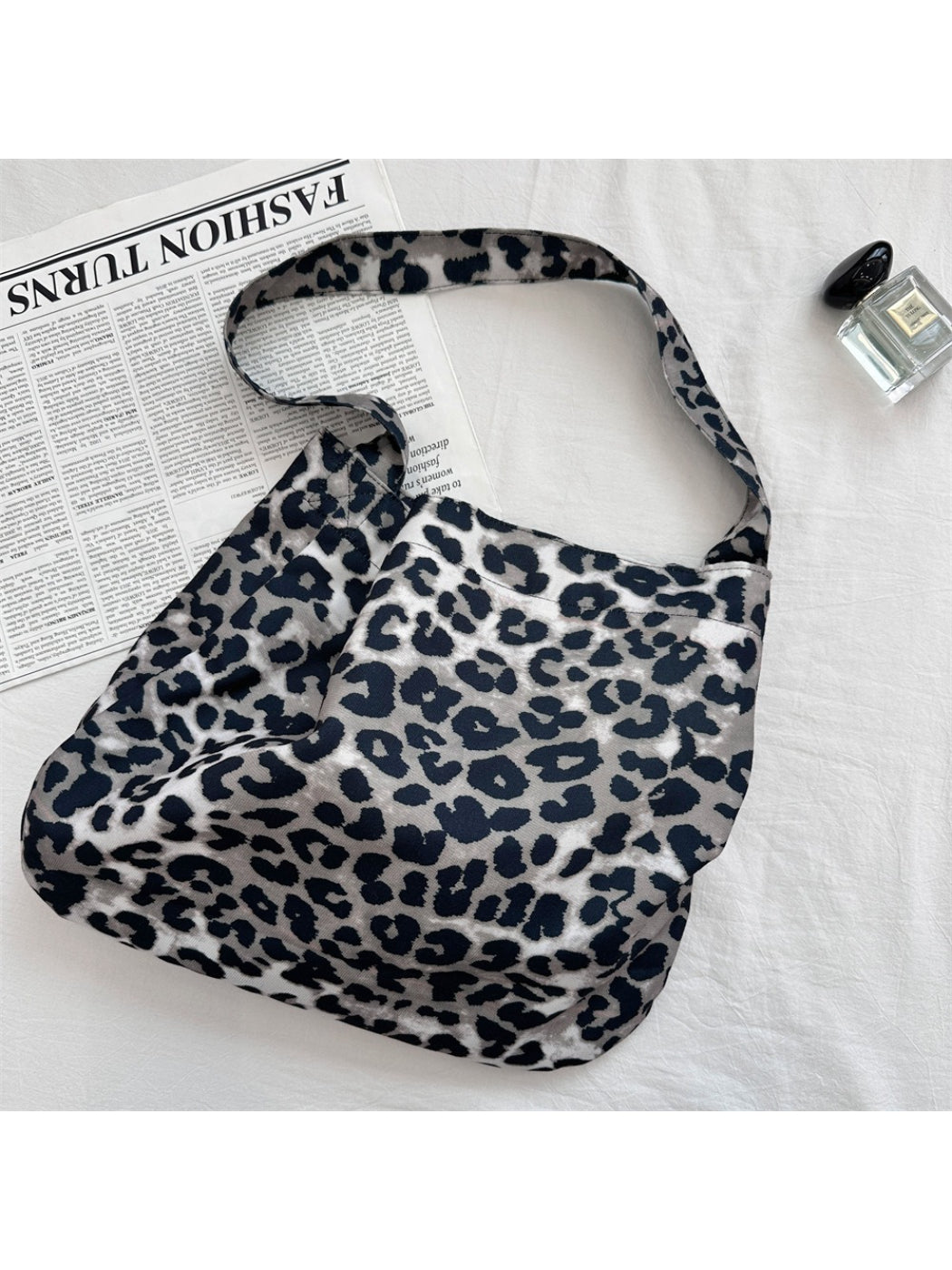 Cosbai - Leopard Print Shoulder Bag