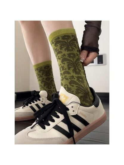 Rufia - Vintage Bloom Knit Crew Socks
