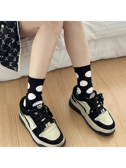 Rufia - Korean Style Polka Dot Crew Socks product image 10