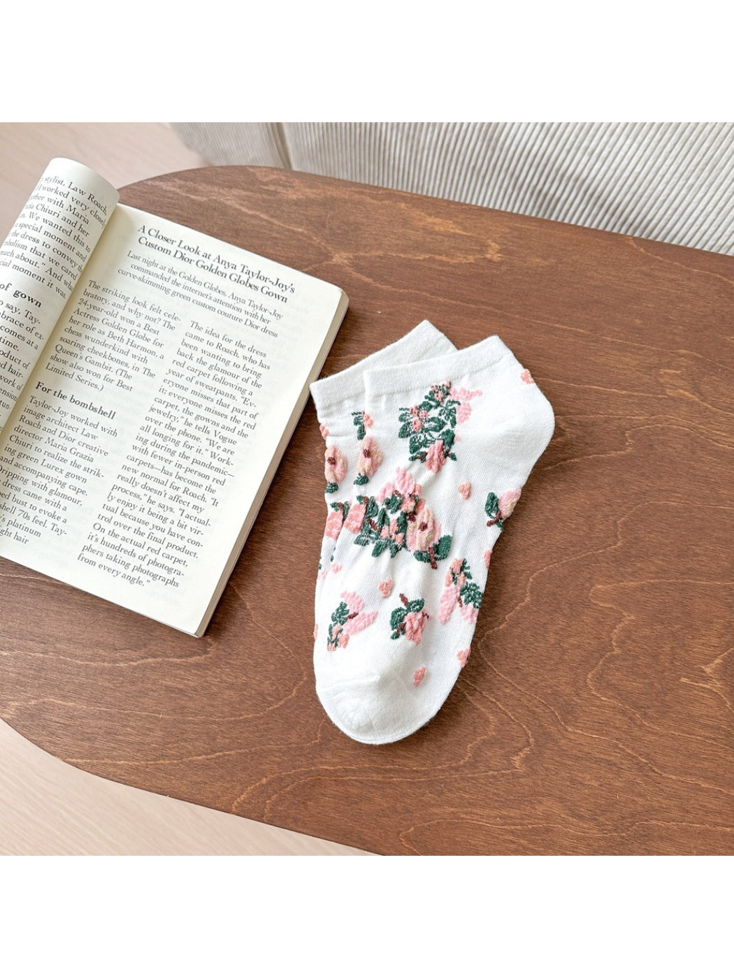 Rufia - Classic Floral Print Ankle Socks product image 5