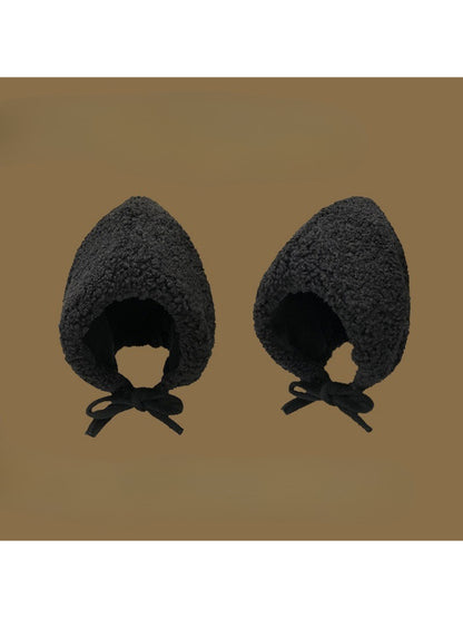 Haila - Fleece Tie-Up Winter Bonnet Hat