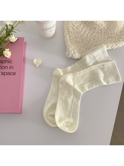 Rufia - Soft Ribbed Knit Crew Socks