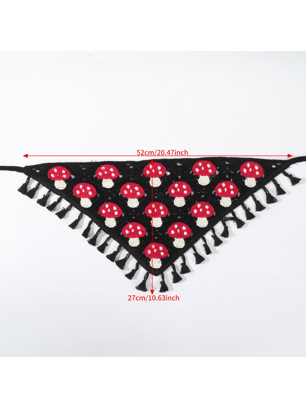Scarvii - Tassel Trim Mushroom Knit Hairband