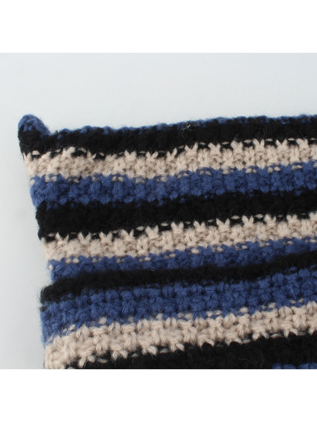 Haila - Striped Cat Ear Shape Knit Beanie