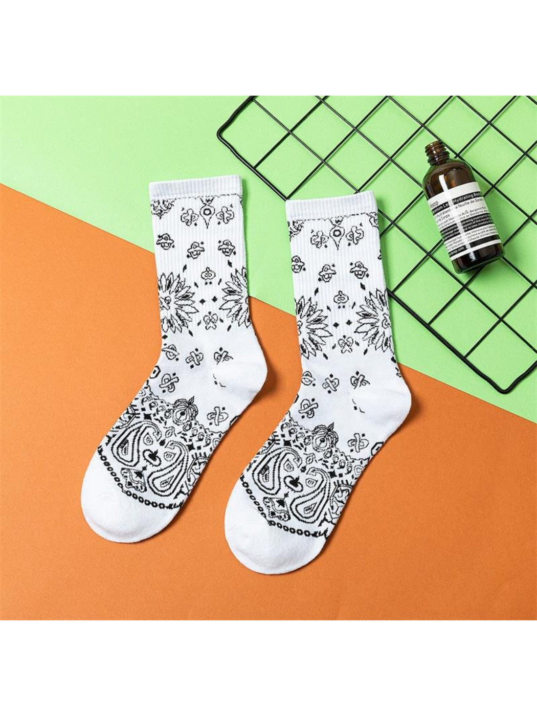 Rufia - Graphic Paisley Pattern Crew Socks product image 4