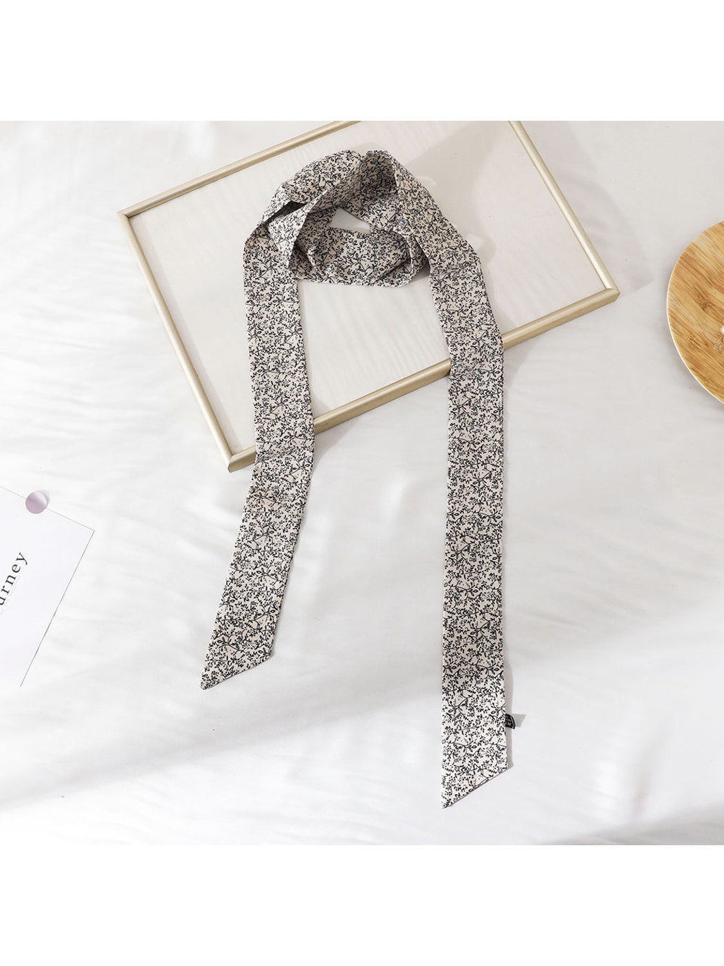 Scarvii - Slim Printed Decorative Skinny Scarf