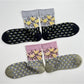 Rufia - Boho Diamond Pattern Mid-Crew Socks