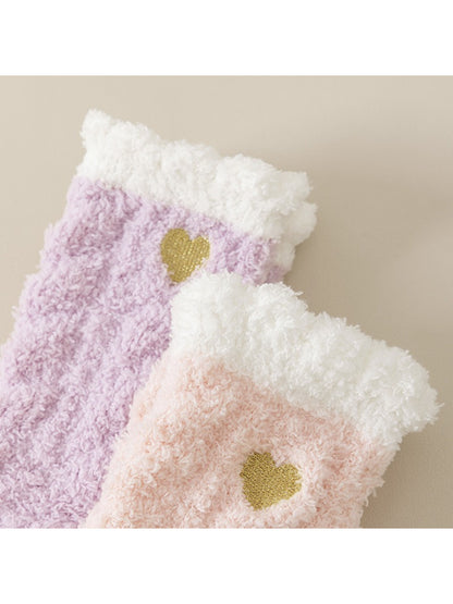Rufia - Soft Pastel Fuzzy Lounge Socks