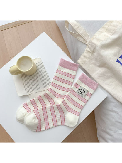 Rufia - Smile Patch Stripe Crew Socks product image 7