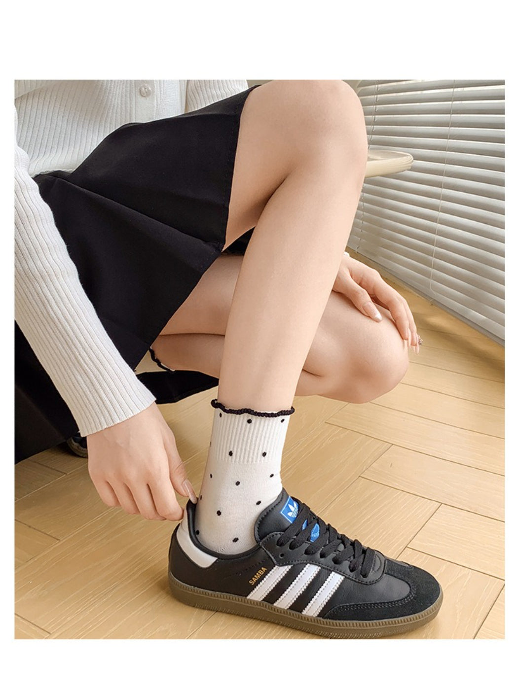Rufia - Polka Dot Lettuce Crew Socks product image 10