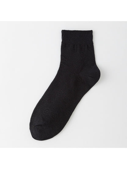 Rufia Pointelle Ribbon Crew Socks styled with casual footwear and outfit