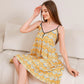 Yojams - Golden Pomegranate Print Sleep Dress Loungewear